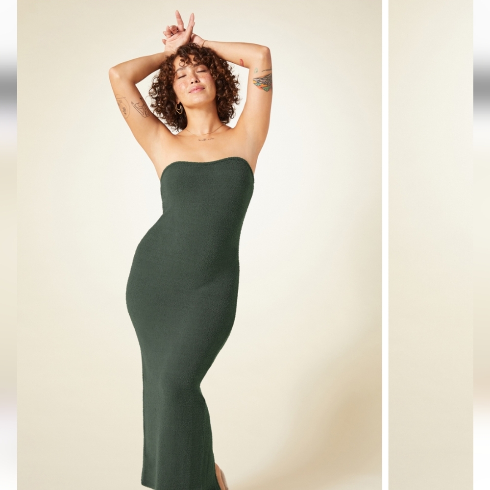 Pet Me Strapless Maxi Dress in Deep Cypress size XL NWT